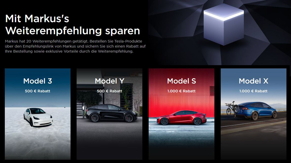 You are currently viewing Bis zu 1000€ Rabatt beim Tesla-Kauf 🚀